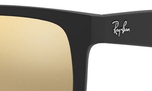 Ray Ban Ray-ban Justin 54mm Rectangular Sunglasses In Brown/mirror Gold