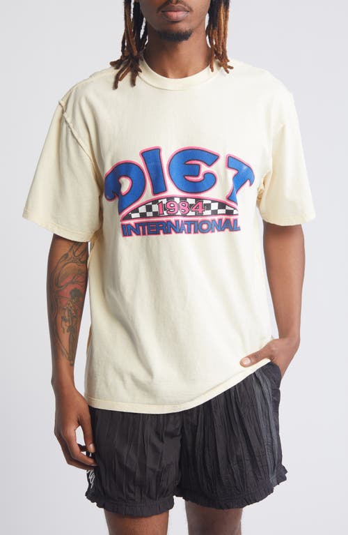 Diet International Graphic T-Shirt in Antique White