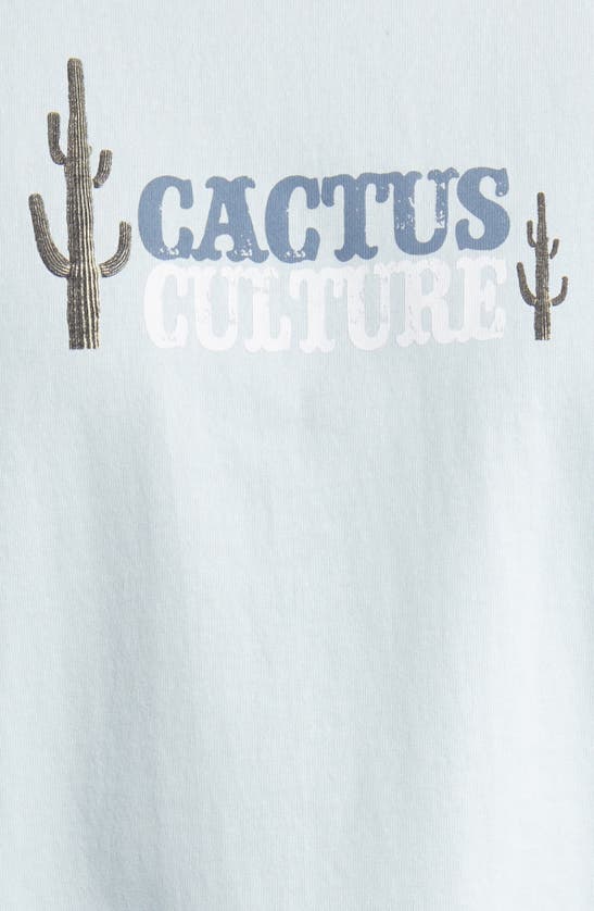 Shop Id Supply Co Cactus Culture Cotton Graphic T-shirt In Blue