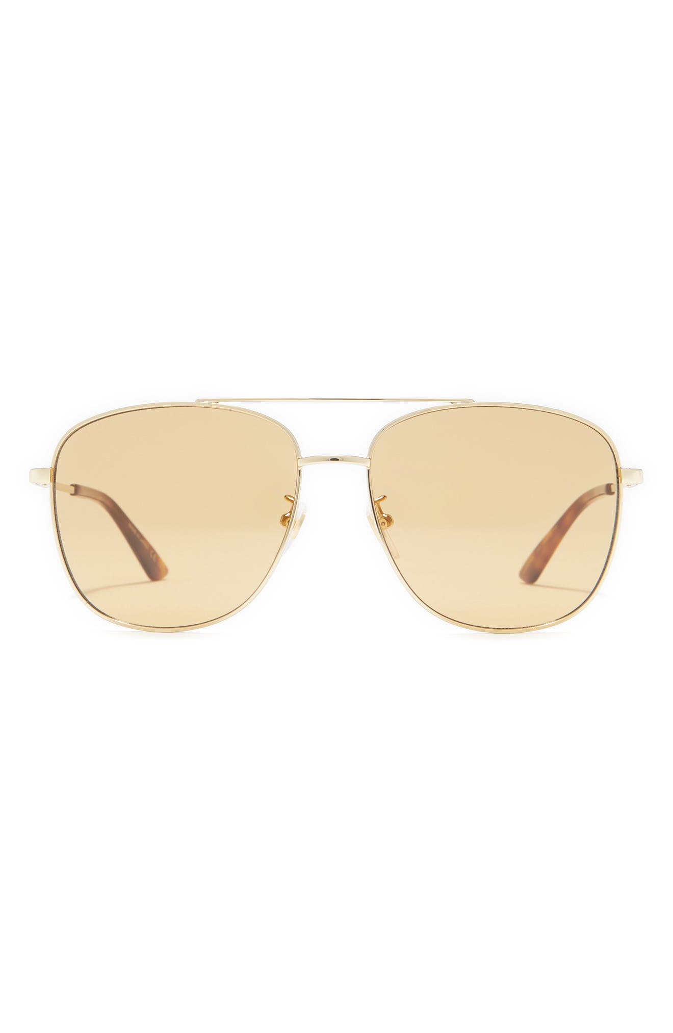 61mm aviator sunglasses gucci