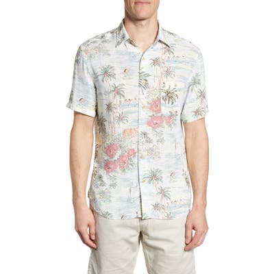 Faherty Regular Fit Aloha Button-Up Shirt, Blue