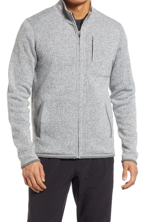 Men's Repurpose Fleece Zip Sweater in Grey Shade