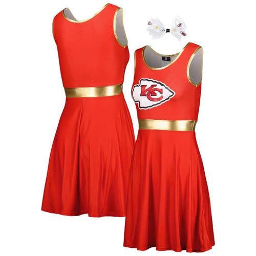 JERRY LEIGH Women's Red Kansas City Chiefs Game Day Costume Dress Set
