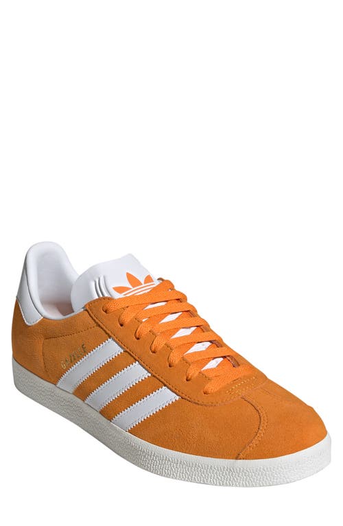 Shop Adidas Originals Adidas Gazelle Sneaker In Orange/white/white