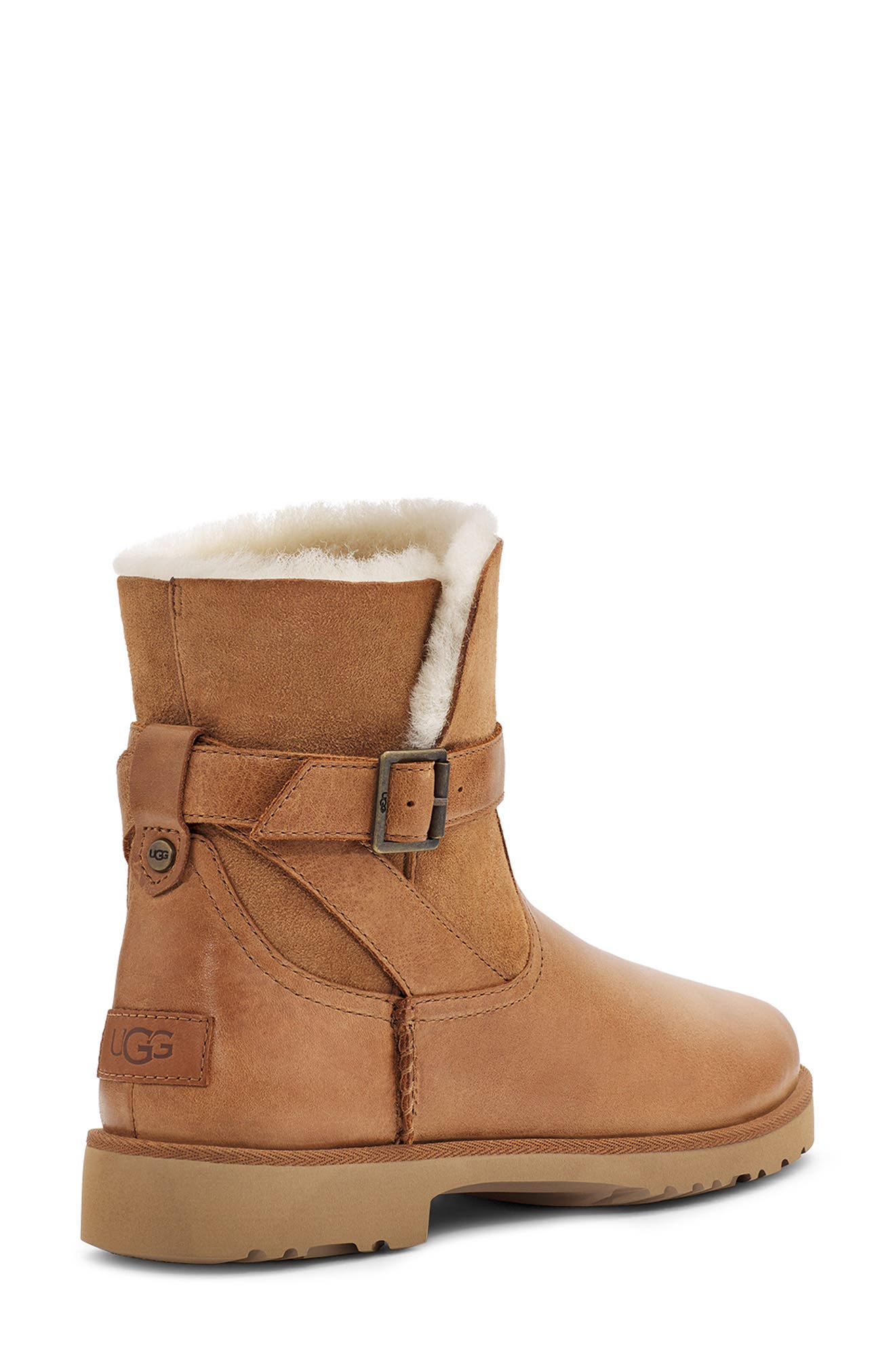 leather uggs with buckle