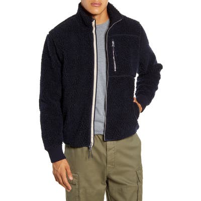 Alex Mill Regular Fit Fleece Jacket, Blue