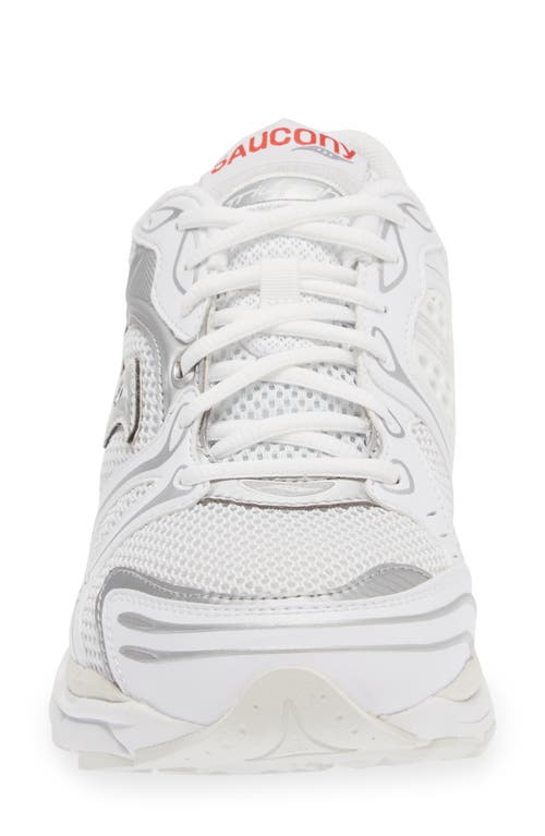 Shop Saucony Progrid Triumph 4 Sneaker In White/silver