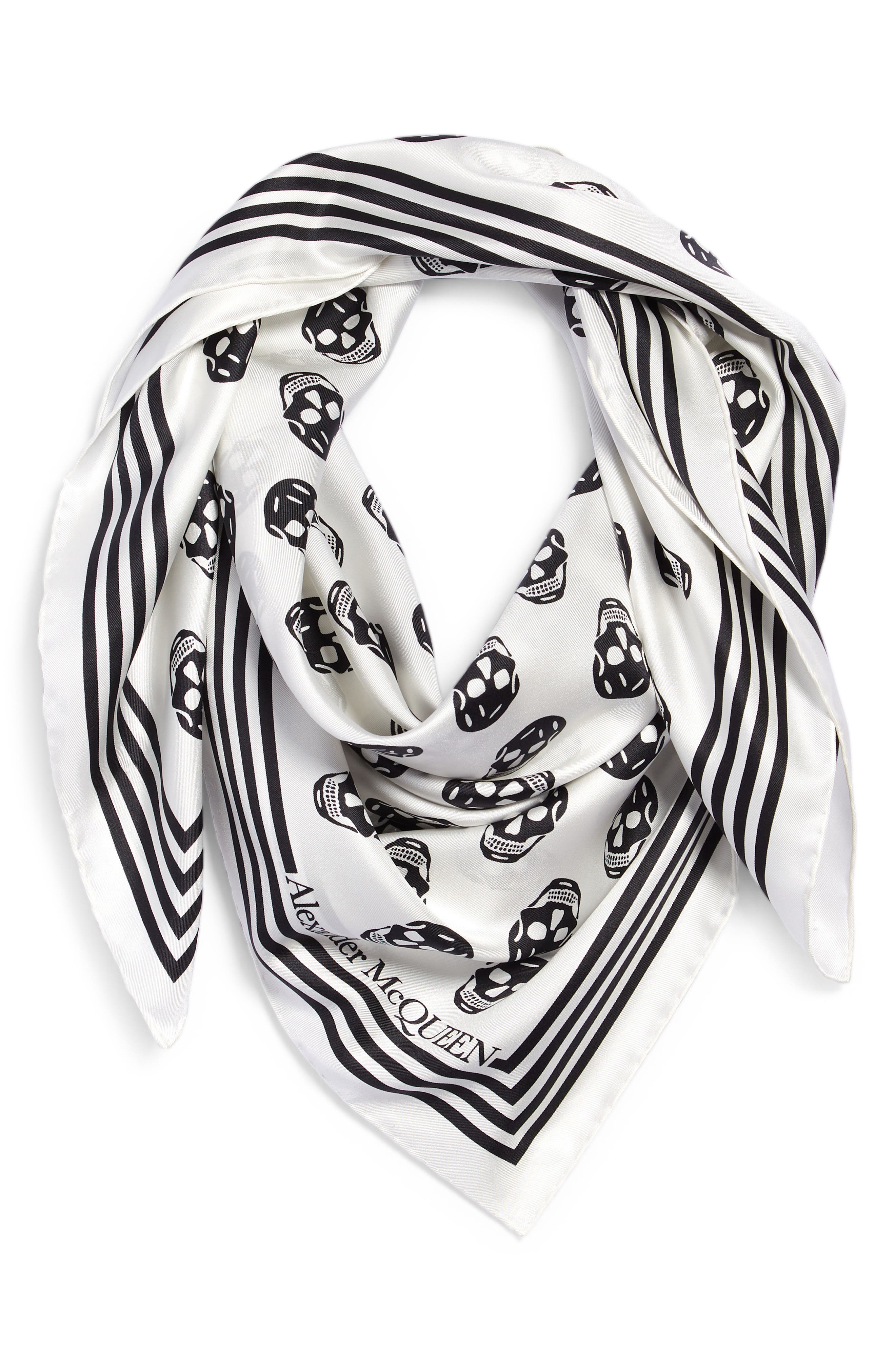 Save 60% Mens Accessories Scarves and mufflers Alexander McQueen Wool Scarf in White for Men 