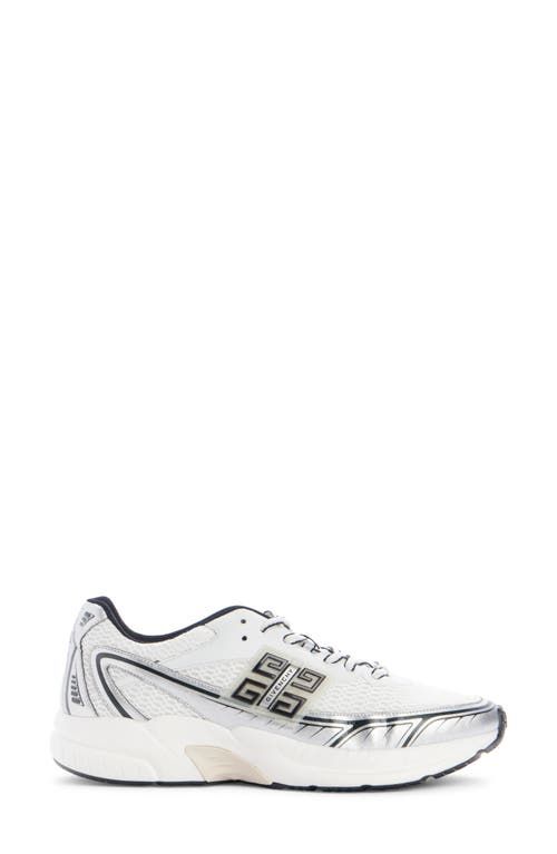 Shop Givenchy Nfnty-52 Low Top Sneaker In White/silvery