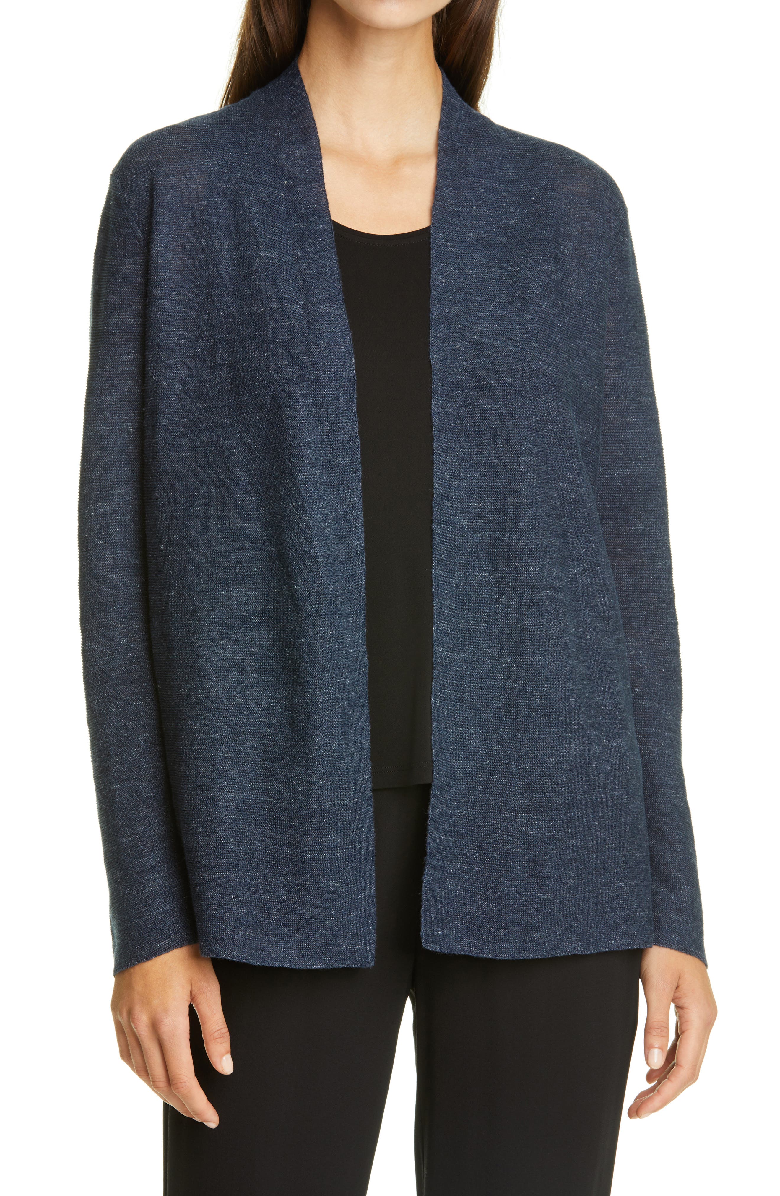 Eileen Fisher | Open Front Organic Cotton Cardigan | Nordstrom Rack