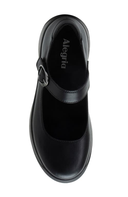 Alegria By Pg Lite Jazmine Platform Mary Jane Pump In Black Nappa