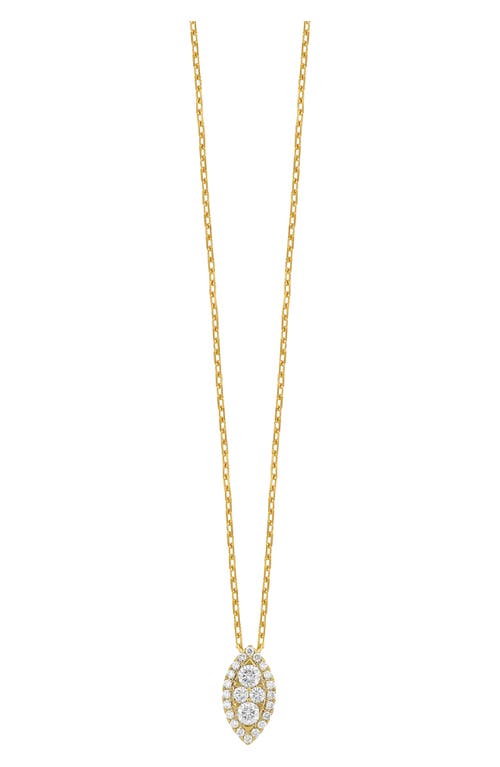 Bony Levy Mika Diamond Marquise Pendant Necklace in 18K Yellow Gold at Nordstrom