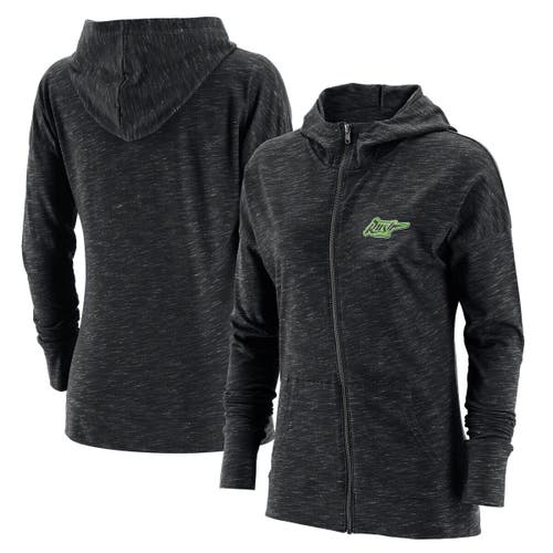 ADPRO Sports Women's Black Saskatchewan Rush Primary Logo Full-Zip Hoodie