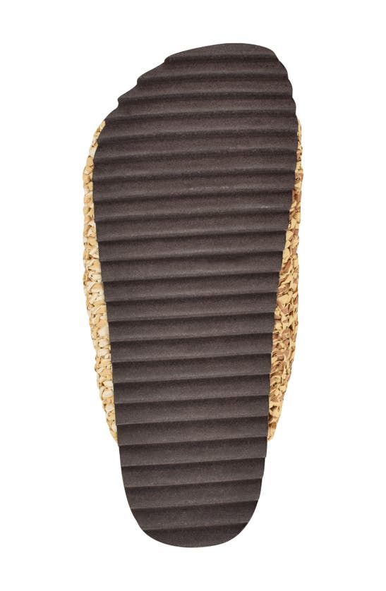 Nine West Tenly Raffia Slide Sandal In Light Natural