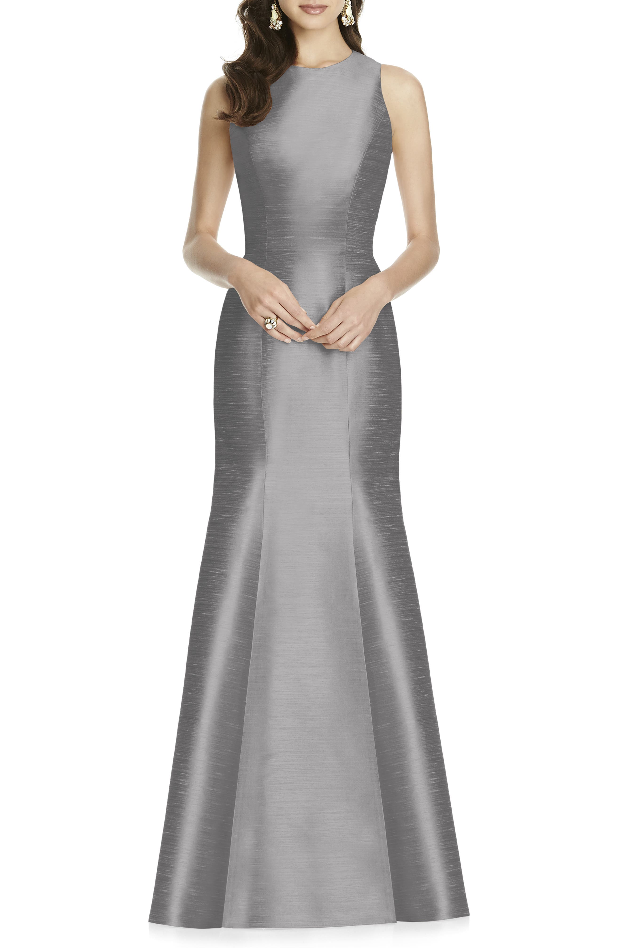 silver themed party dress