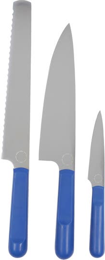 CHUYIREN Blue Knife Set of 6, Blue Kitchen Knives Sets with Block, Knives  set for kitchen, Camping, RV, Dorm, Picnicking, BBQ Dining Products