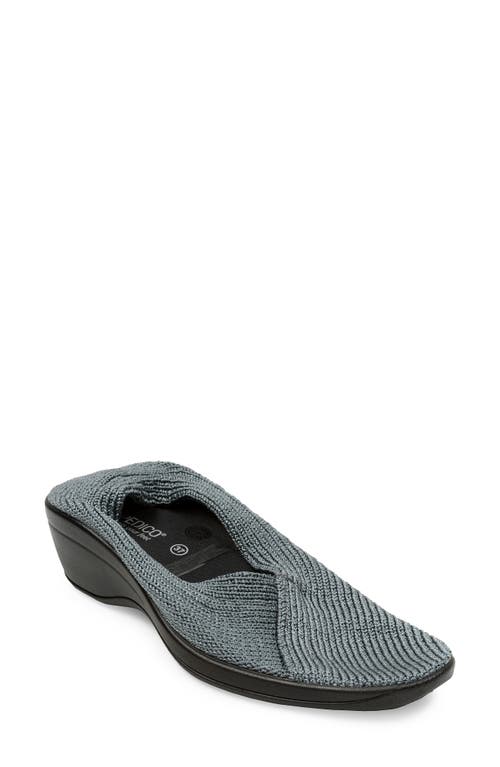 Arcopédico Mailu Wedge Knit Shoe in Titanium