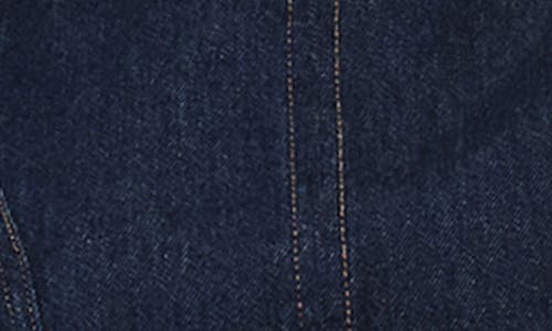Shop Reformation Citron Denim Minidress In Marion