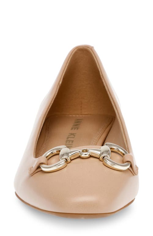 Anne Klein Women's Cora Tailored Ballet Flats In Beige Smooth