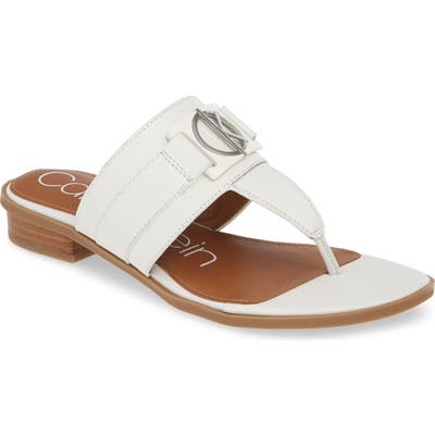Calvin Klein Farley Flip Flop, White