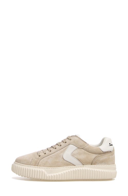 Voile Blanche Women's Lipari Lace Up Low Top Sneakers In Slate/white