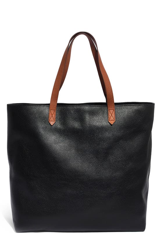 MADEWELL ZIP TOP TRANSPORT LEATHER TOTE