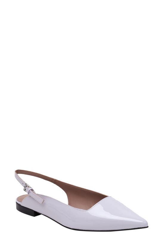 Shop Linea Paolo Caia Pointed Toe Slingback Flat In Lavender Fog