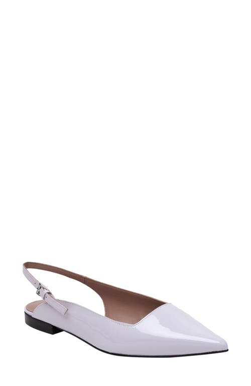 Caia Pointed Toe Slingback Flat in Lavender Fog