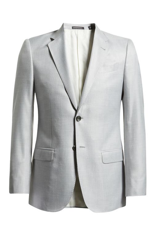 Emporio Armani G Line Grey Slub Viscose & Silk Sport Coat Light at Nordstrom, Us