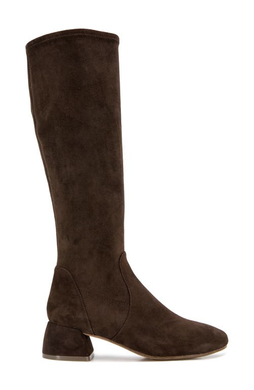 Shop Gentle Souls By Kenneth Cole Emily Stretch Knee High Boot In Chocolate Suede