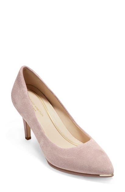 Cole Haan Grand Ambition Pump In Mauve Suede