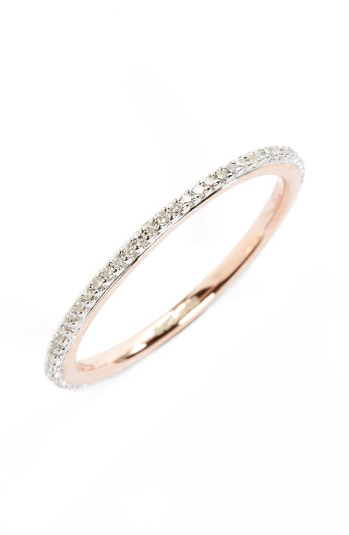 Monica Vinader Diamond Eternity Ring Diamond/Rose Gold at Nordstrom,