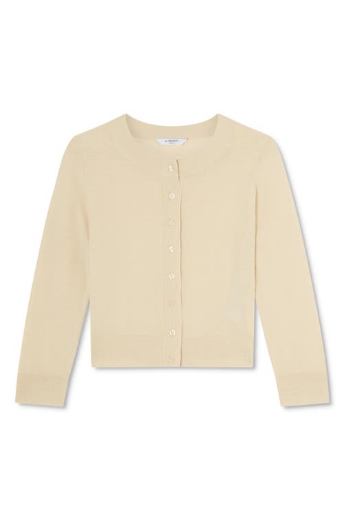 Shop Lk Bennett Connie Merino Wool Cardigan In Ivory