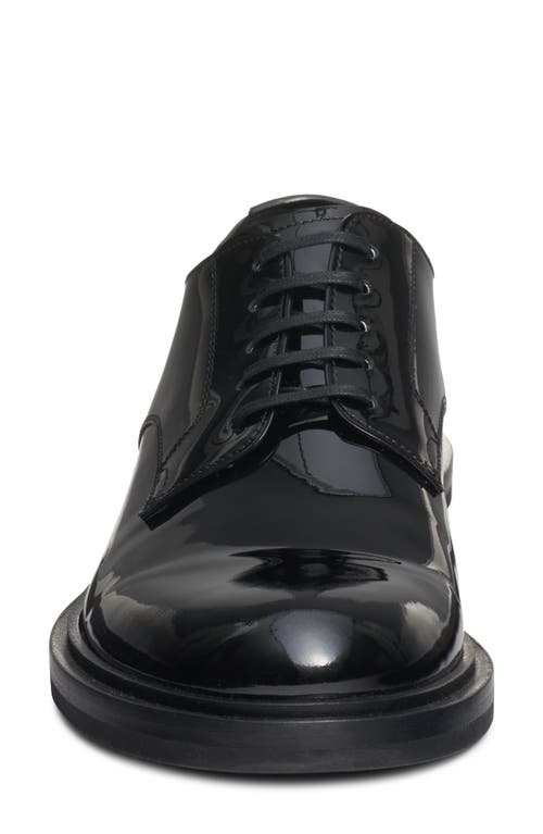 Dolce & Gabbana Black Leather Lace Up Shoes In 80999 Nero