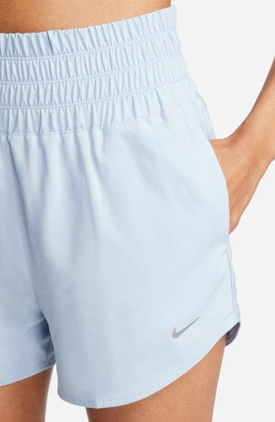 Shop Nike Dri-fit Ultrahigh Waist 3-inch Brief Lined Shorts In Light Armory Blue