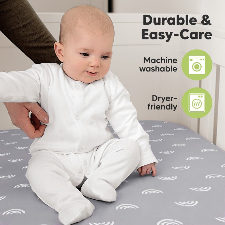 Keababies Soothe Fitted Crib Sheet In Rainbow