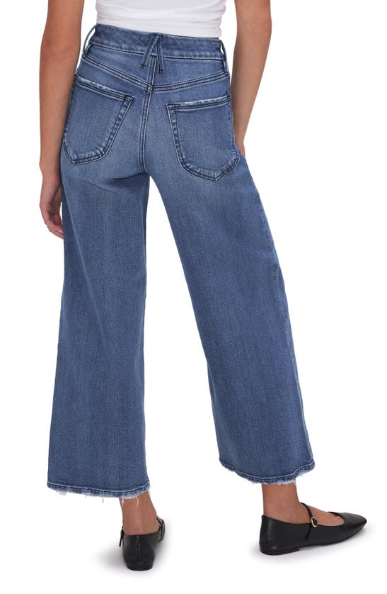 Shop Good American Good Waist Crop Palazzo Jeans In Indigo338