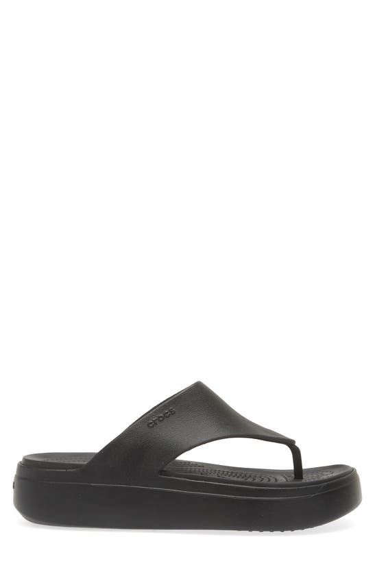 Shop Crocs Getaway Platform Flip Flop In Black