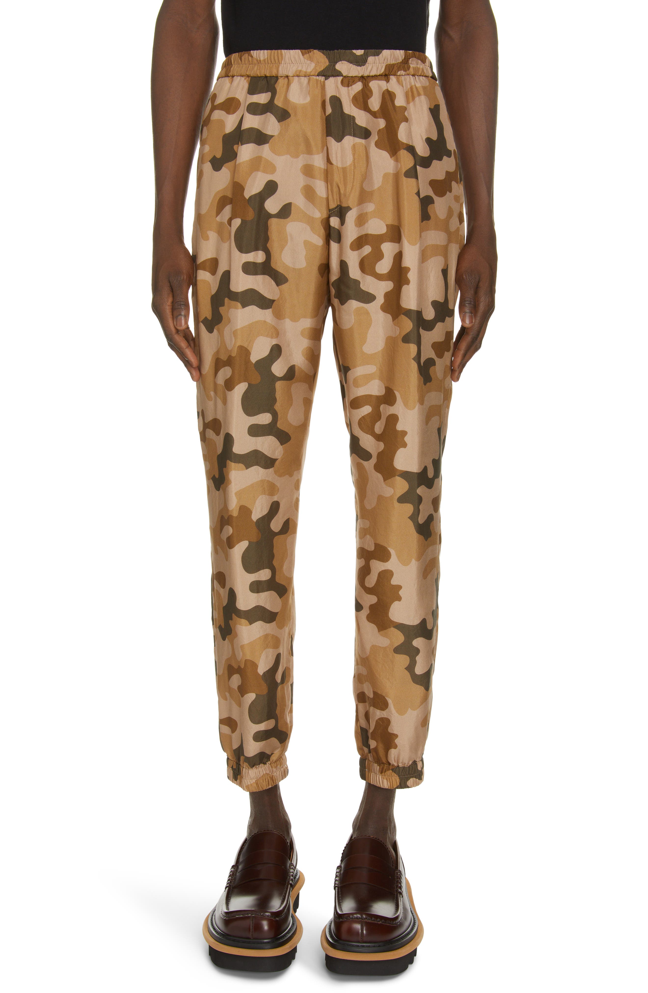 Dries Van Noten Peal Camo Silk \u0026 Cotton 