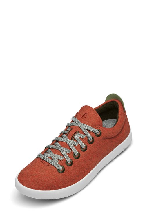 Shop Allbirds Piper Wool Sneaker In Brick Orange/white