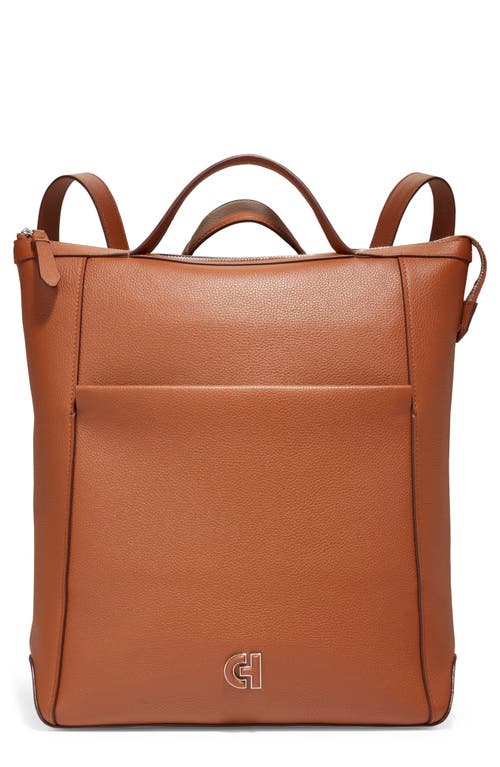 Grand Ambition Leather Convertible Luxe Backpack in New British Tan