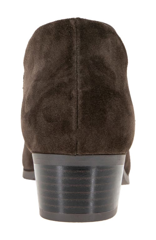 Reaction Kenneth Cole Serafina Ez-on Ankle Bootie In Chocolate Suede