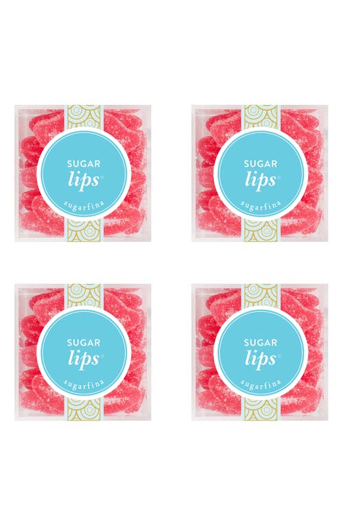 sugarfina Sugar Lips Set of 4 Candy Cubes in Blue at Nordstrom
