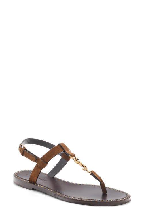 Saint Laurent Cassandra Slingback Sandal in Land at Nordstrom, Size 5Us