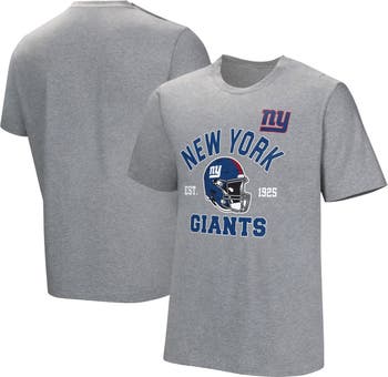 NFL Men's Gray New York Giants Tackle Adaptive T-Shirt