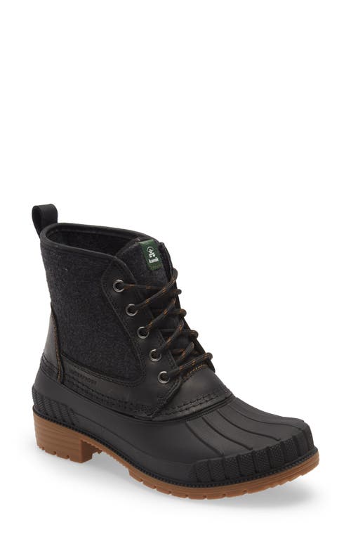 Kamik Sienna Mid Cold Weather Leather Boot in Black