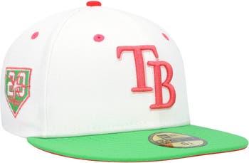 New Era Tampa Bay Rays White/Pink 20th Team Anniversary 59FIFTY Fitted Hat