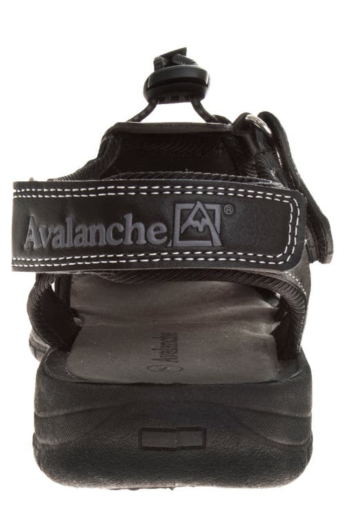 Avalanche Fisherman Sandal In Black