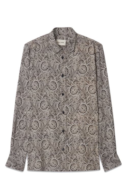 Shop Blk Dnm Paisley Print Button-up Shirt In Black Paisley