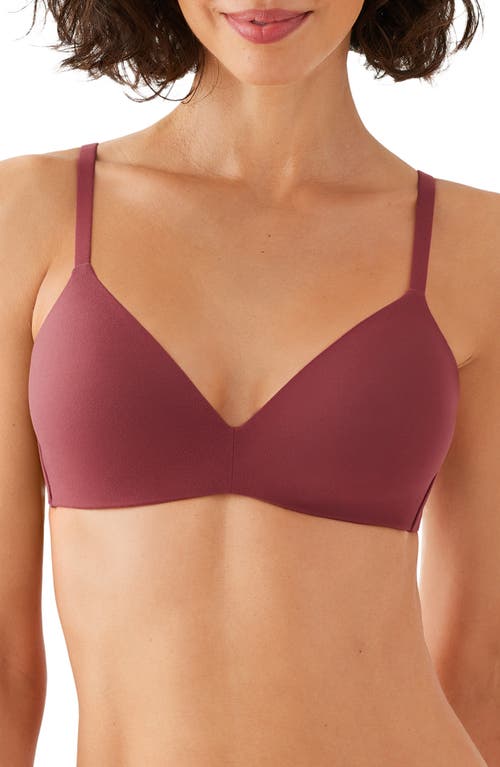 Shop Wacoal How Perfect Wire Free T-shirt Bra In Cordovan